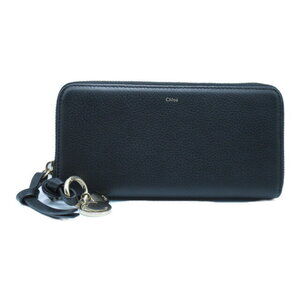 Chloe bi fold long wallet leather black